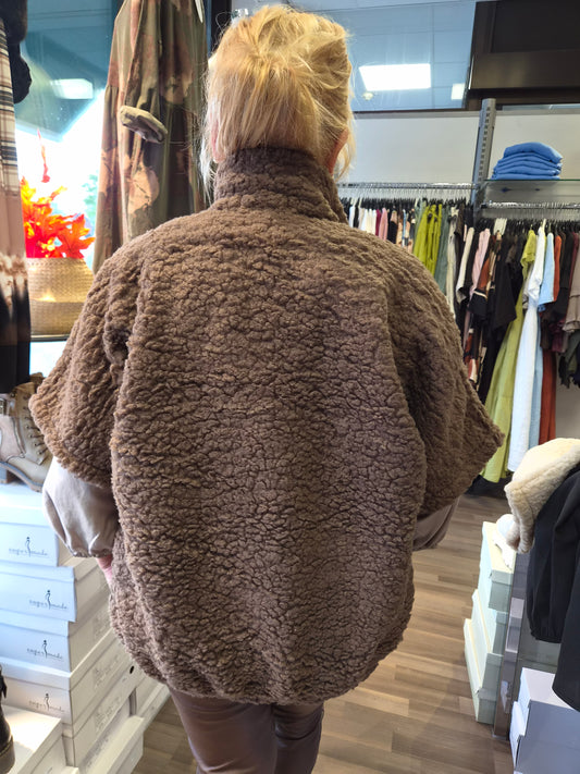 Teddy liivi ruskea ja beige
