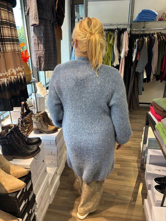 Mohair neuletakki denim