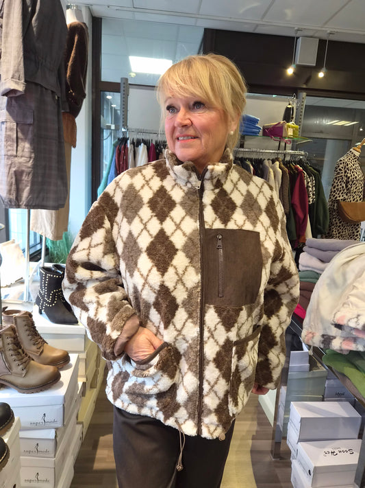 Fleece jakku ruskea