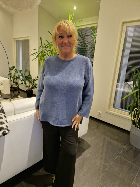 Puuvillaneule sininen