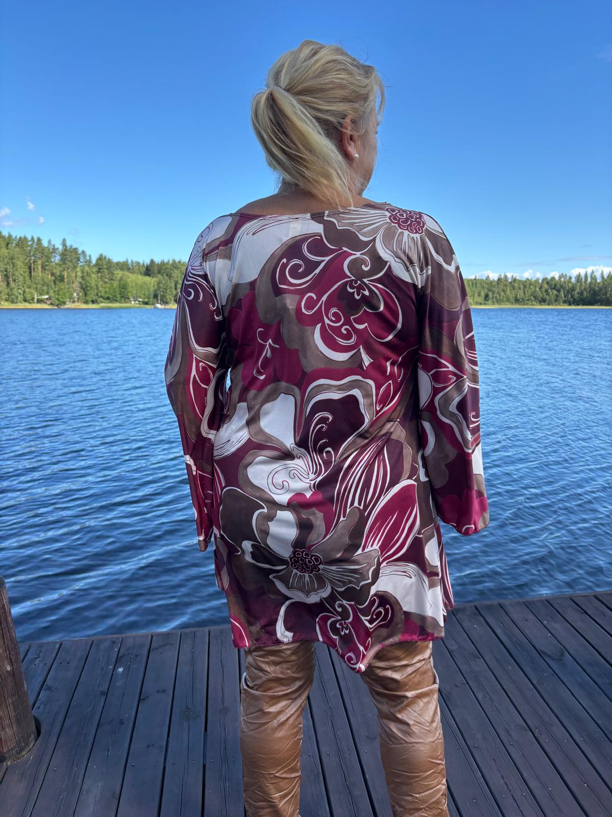 Kuviollinen tunika  (5 väriä) PLUSSIZE