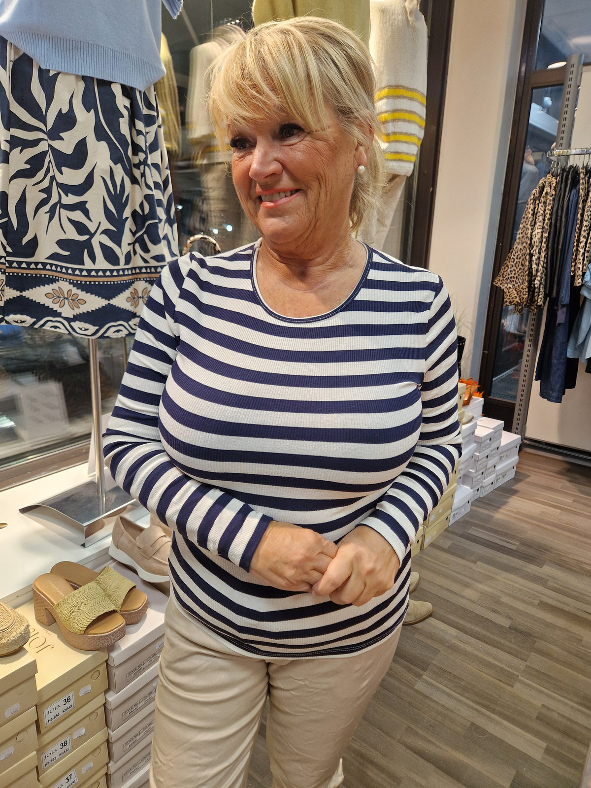 Trikoopusero navy