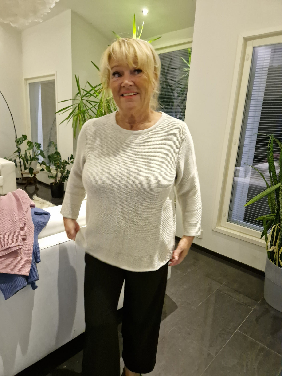 Puuvillaneule  beige