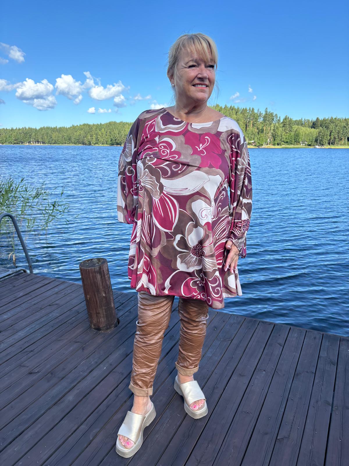 Kuviollinen tunika  (5 väriä) PLUSSIZE