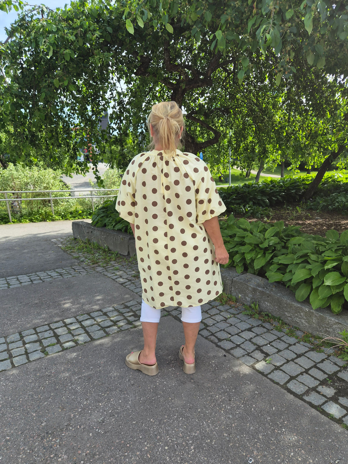 Oversize pallotunika keltainen