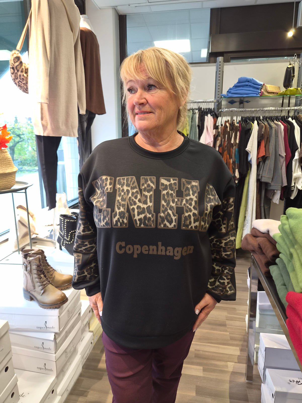 Collegepusero Copenhagen nero/leo