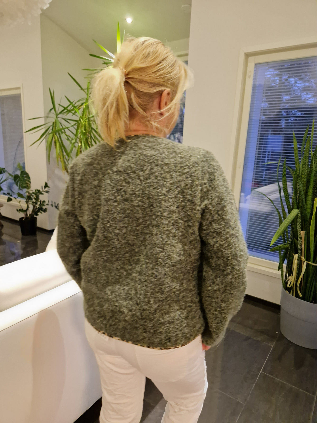 Siro neulosjakku vihreä